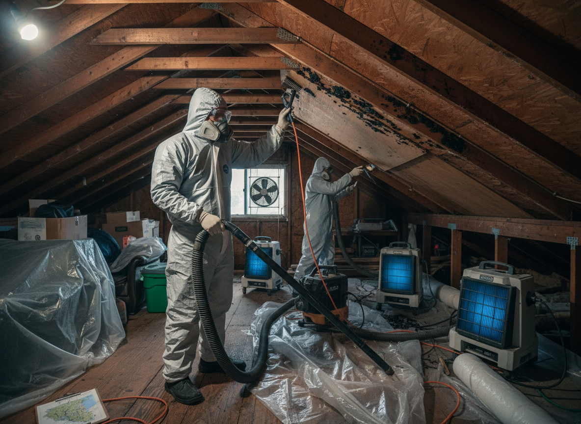 Attic Mold Testing and Removal in Tarzana, CA