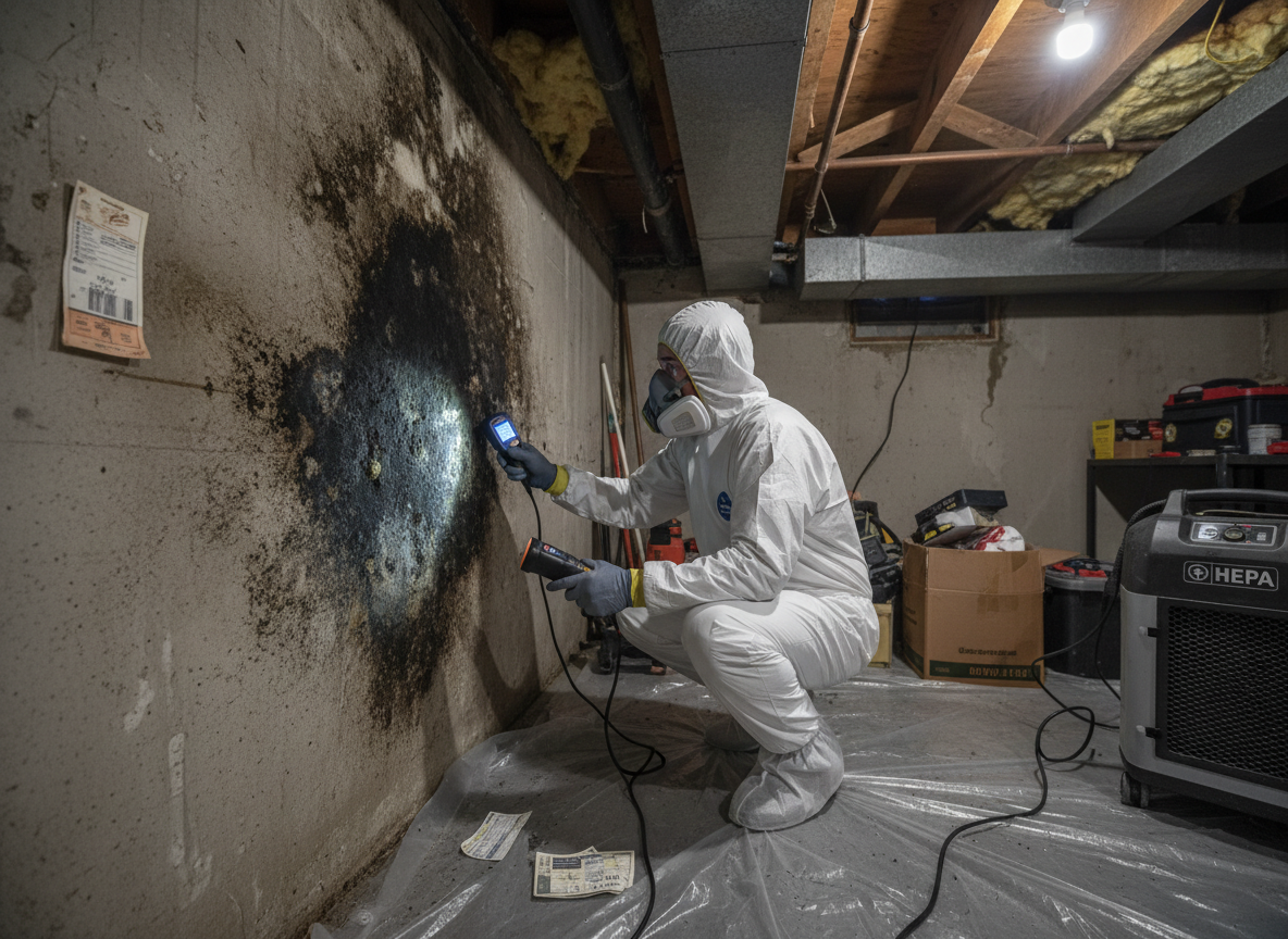 Basement Mold Inspection in Tarzana, CA